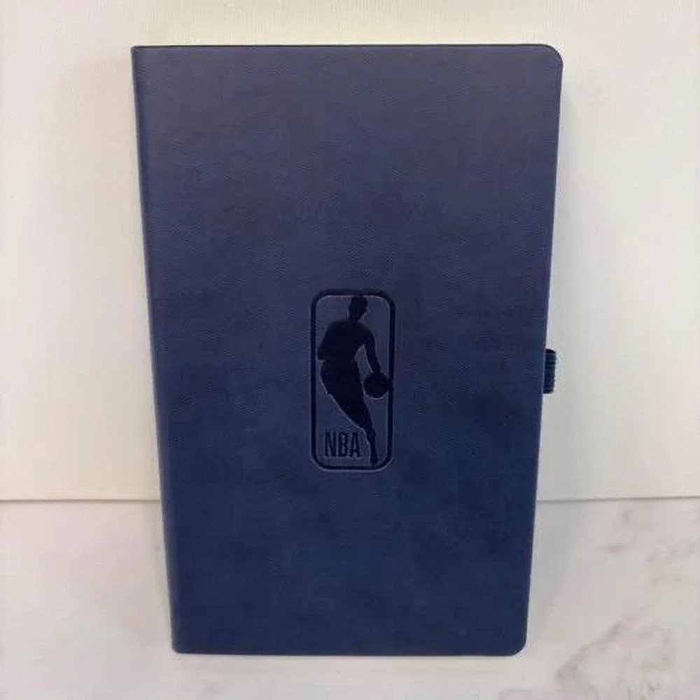 NBA Castelli Lined Journal Notebook OS Navy Blue Like New Sports Executive